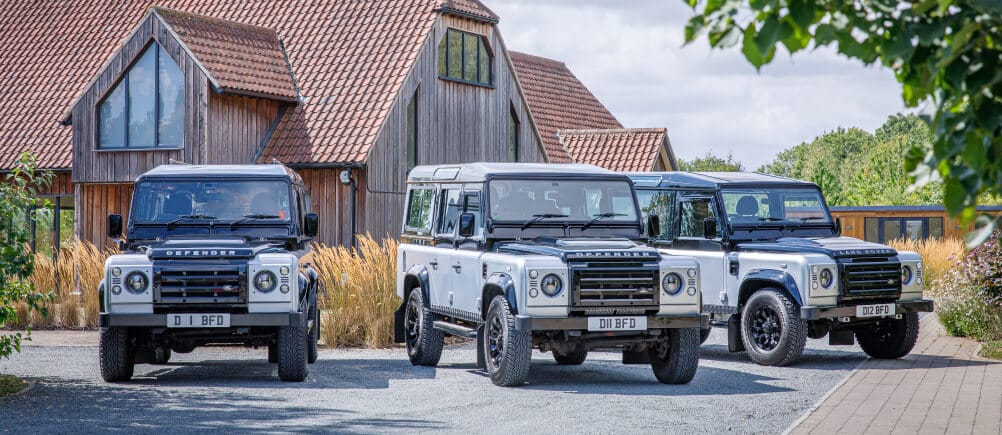 Fleet of Land Rover Hearses for an alternative funeral